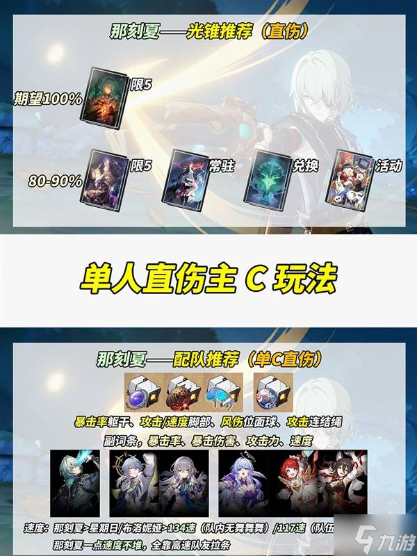 《崩坏星穹铁道》主C那刻夏出装配队攻略 主C那刻夏强度如何