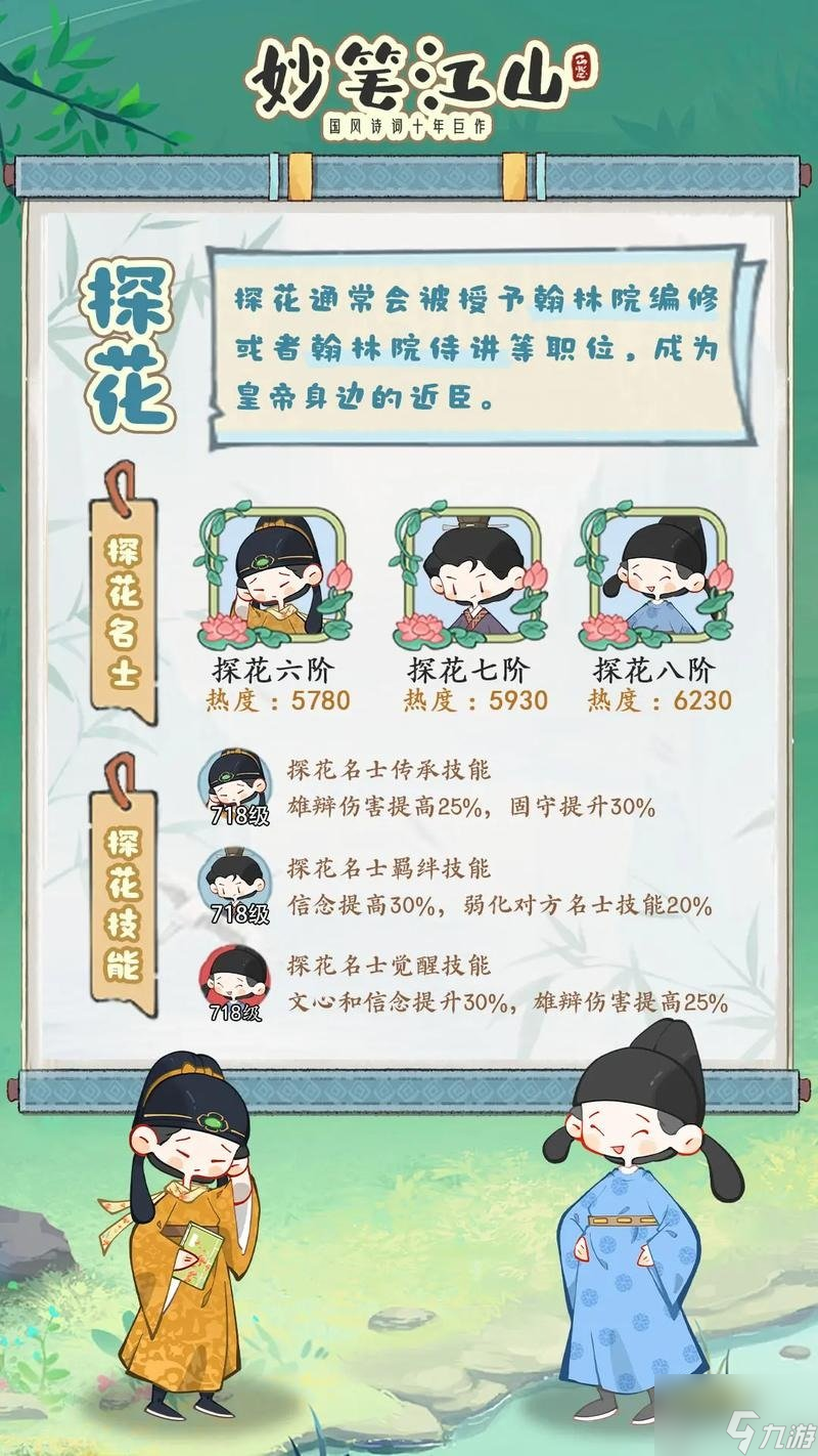 妙笔江山名士选谁 妙笔江山名士搭配 妙笔江山名士阵容