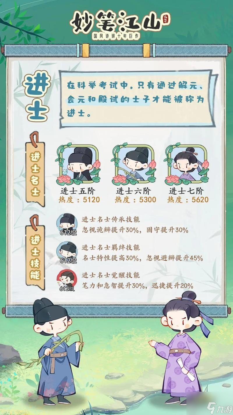 妙笔江山名士选谁 妙笔江山名士搭配 妙笔江山名士阵容