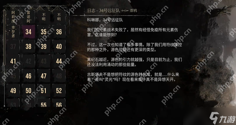 光与影33号远征队全日志收集 34号远征队日志位置