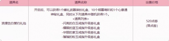 《DNF》浪漫告白誓约礼包活动介绍
