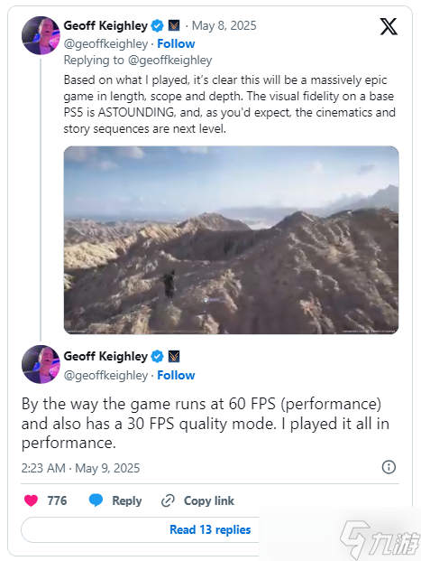 PS5《死亡搁浅2》将包含30帧画质模式和60帧性能模式