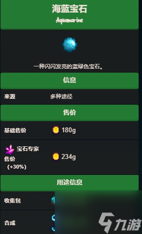 《星露谷物语》海蓝宝石获得方法介绍