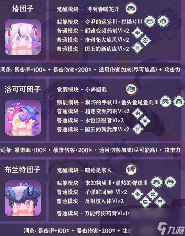 《鸣潮》全团子培养大全