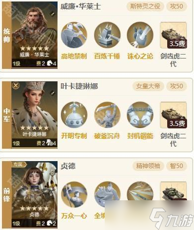 《世界启元》S9赛季三队共存阵容搭配建议