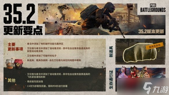 隐匿锋芒,奇袭制胜 《PUBG》35.2版本更新