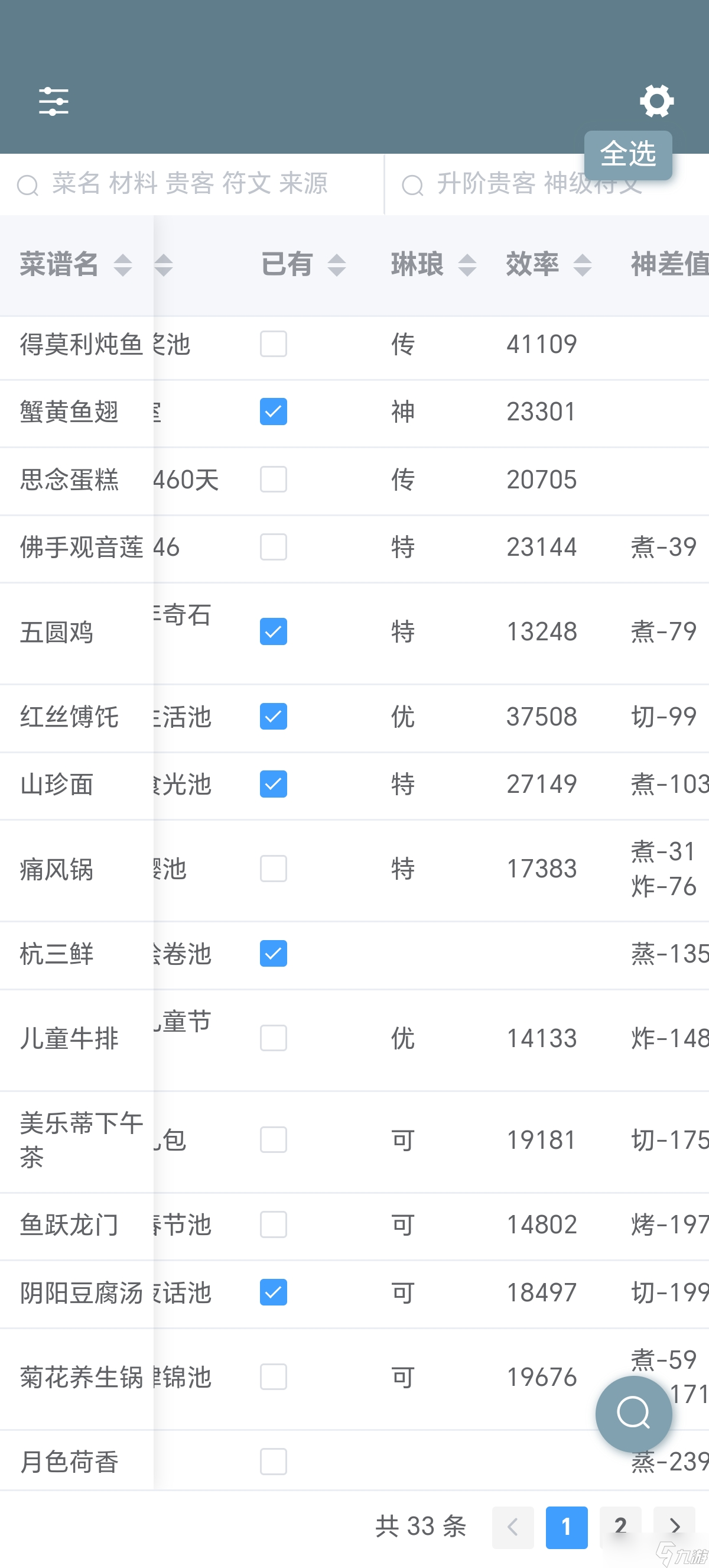 爆炒江湖用白菜菊花看厨子修炼用什么菜