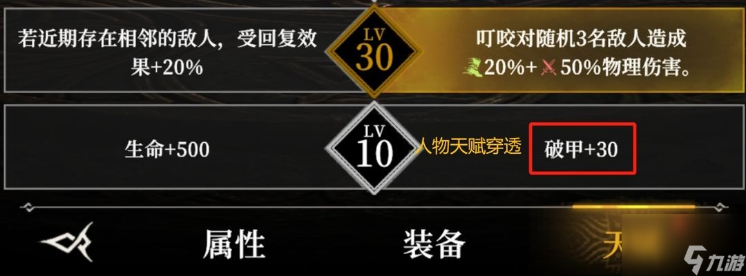 地下城堡4防具穿透有什么用