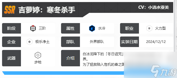 胜利女神新希望SSR吉萝婷全技能解析