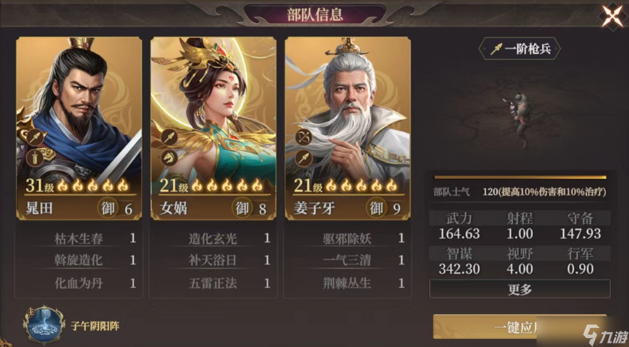 《封神开天》晁田阵容搭配推荐