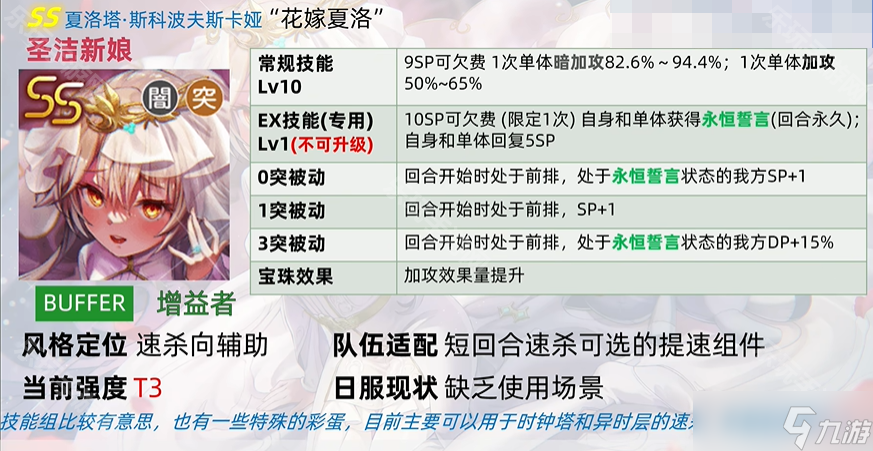 《炽焰天穹》婚纱夏洛抽取建议