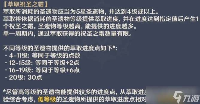 原神祝圣之霜該怎么獲得