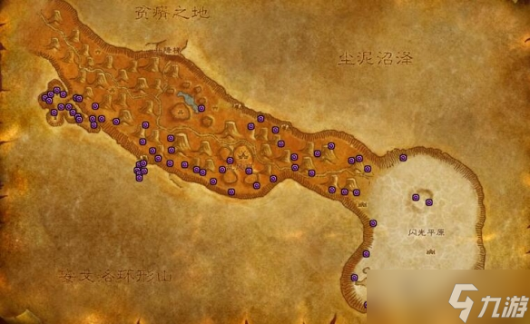 《魔兽世界》千针石林矿点分布一览