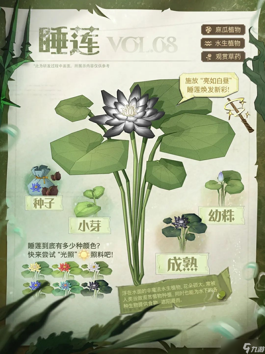 哈利波特：魔法觉醒水生植物图鉴丨一周逛两次“疯狂藤蔓”，每次都有新收获~
