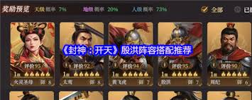 封神開天殷洪如何搭配陣容