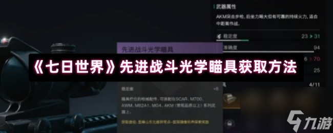 《七日世界》先进战斗光学瞄具获取方法