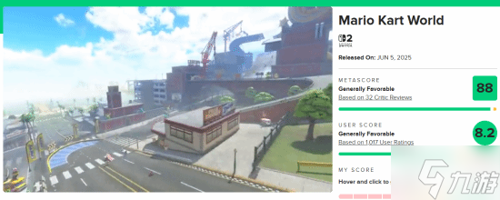 《马里奥赛车世界》M站降至88分 尽享欢乐时光