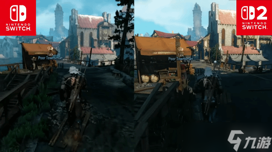《巫师3》Switch2版与Switch版对比 画面更加清晰
