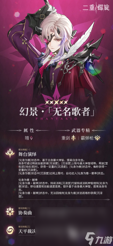 二重螺旋全部人物图鉴详解 二重螺旋所有角色介绍