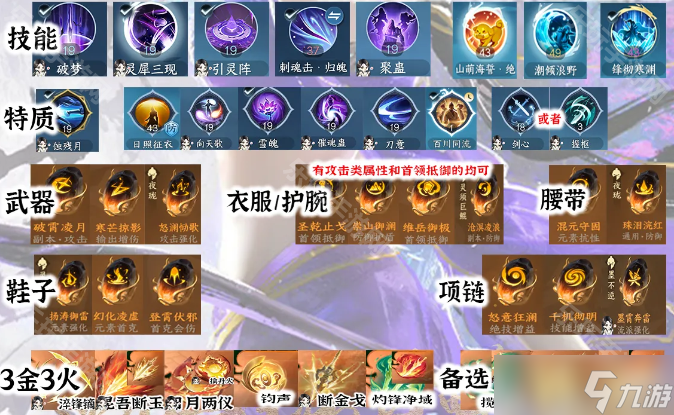 《逆水寒手游》2.0賽年九靈元素流畢業(yè)搭配攻略