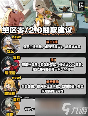 绝区零2.0什么时候结束 绝区零2.0抽取建议