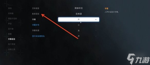 《剑星》配音语言选择介绍