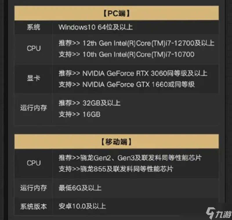 异环需要什么配置 异环手机配置要求一览