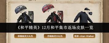 12月和平精英和平集市返场了哪些皮肤