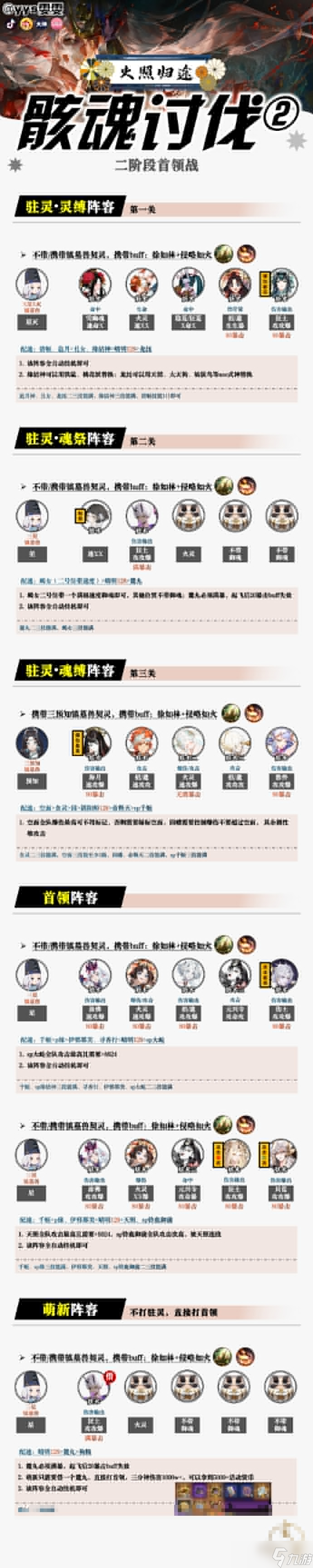 阴阳师骸魂讨伐阵容攻略 荒骷髅活动二阶段阵容怎么搭配