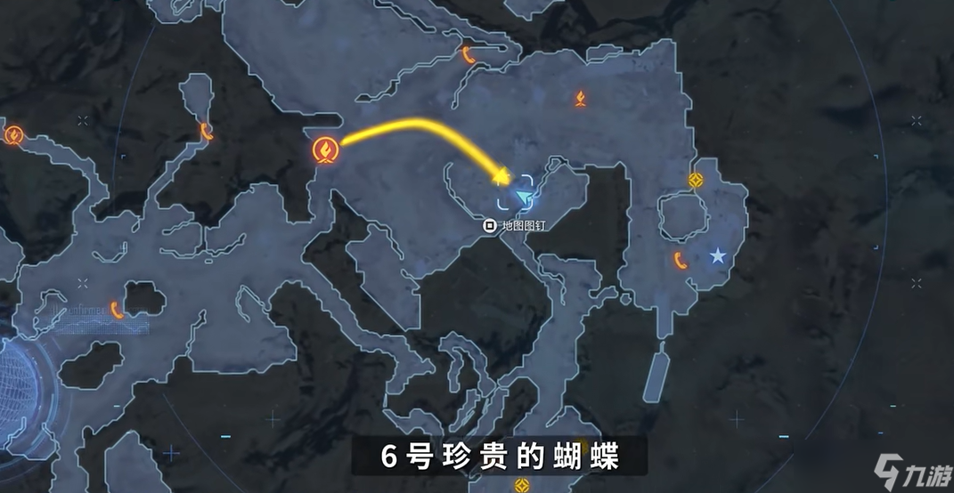 剑星蝴蝶拍照位置在哪？