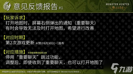 《怪物猎人：荒野》全年更新计划发布 第四次更新今年冬季上线