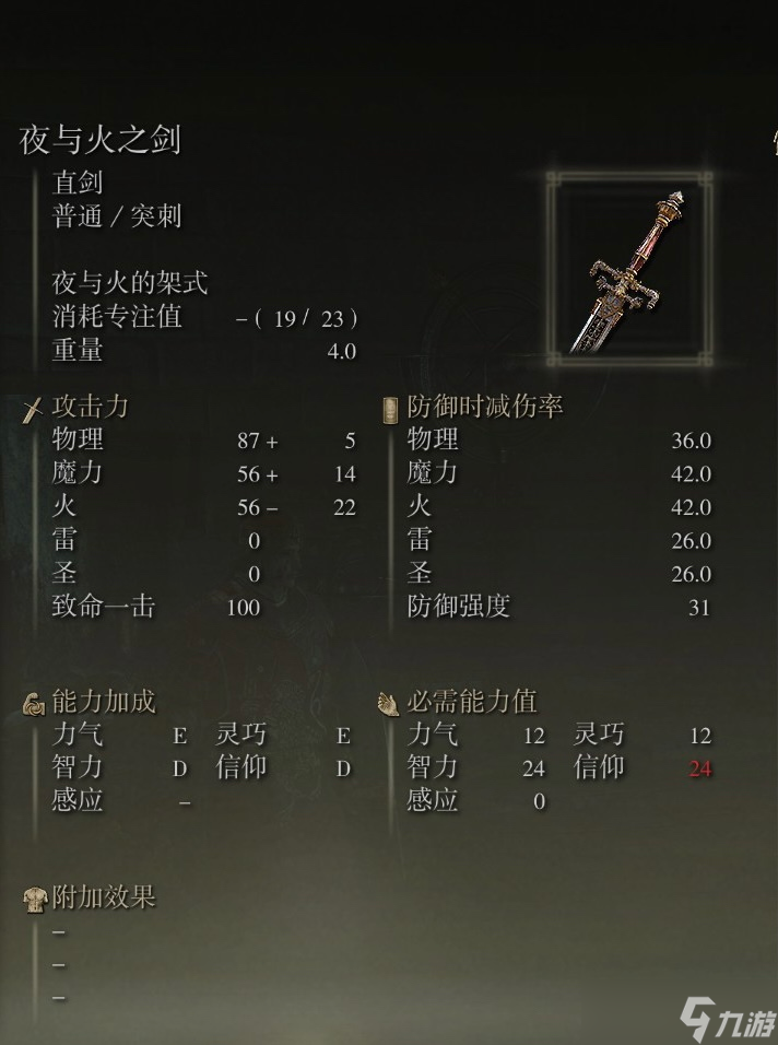 艾尔登法环夜与火之剑在哪里拿