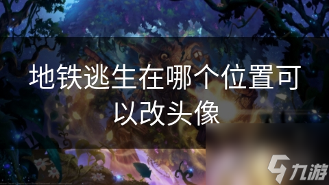 地铁逃生在哪个在哪里可以改头像