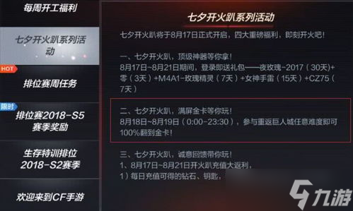 cf手游全金卡有几天活动 快来看看你的贵宾卡能玩多久 