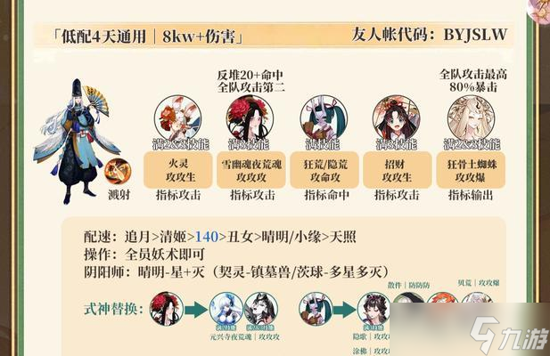 陰陽(yáng)師友人帳發(fā)陣容有什么技巧 怎么快速推薦