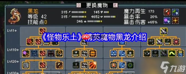 怪物乐土地下世界霸主 暴击目盲双修，龙队核心输出黑龙终极解析