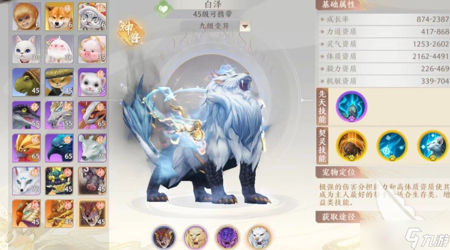 天龙八部2怎么培养神兽