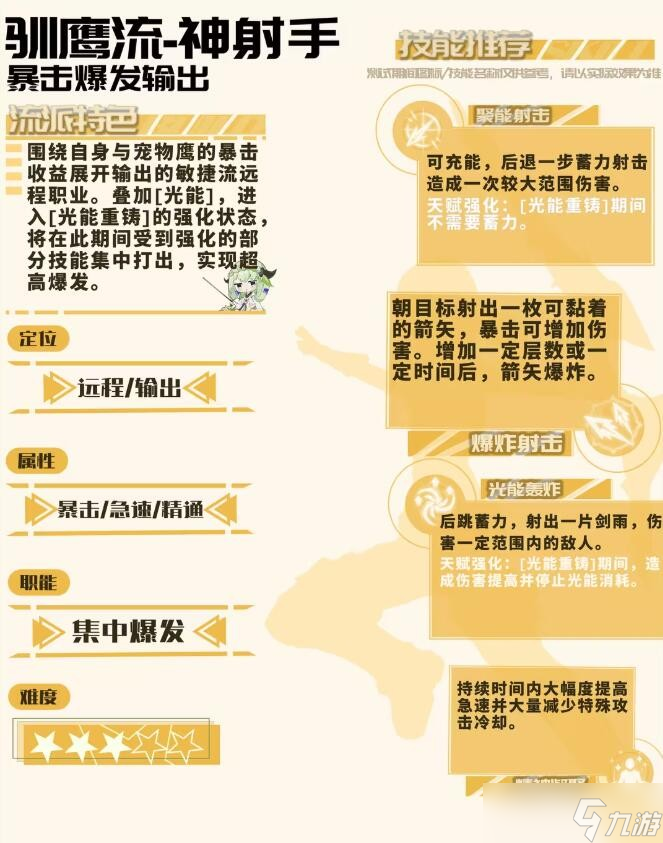 星痕共鸣驯鹰流怎么玩