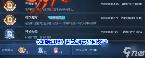 菊之凋零 龙族幻想中的异闻奖励揭晓