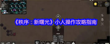 秩序新曙光小人怎么玩