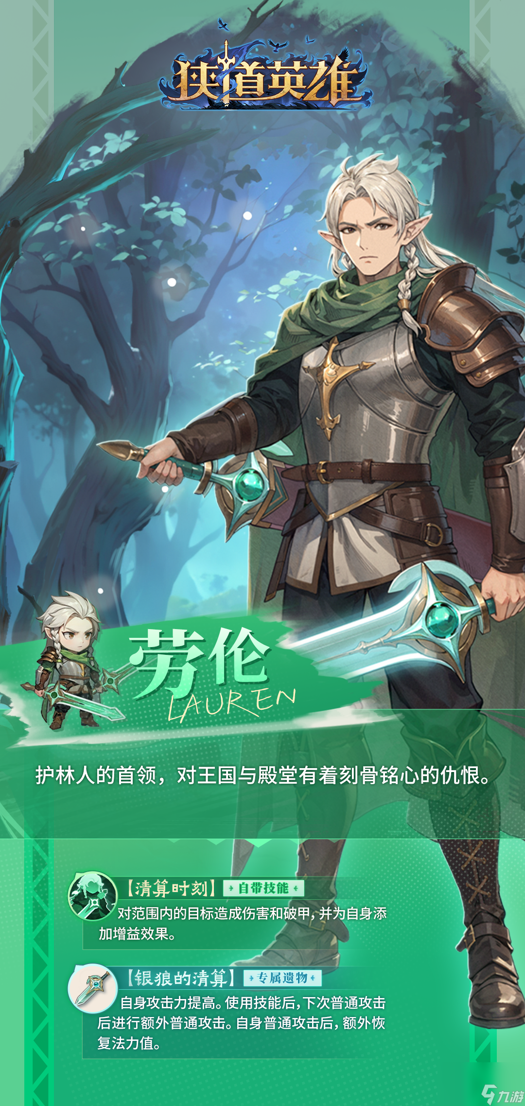 《狹道英雄》勞倫英雄檔案