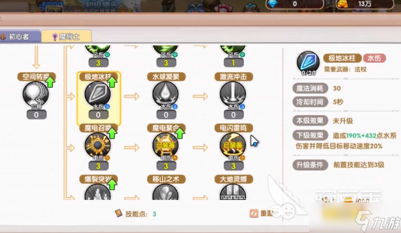 飞飞重逢法师技能加点攻略 飞飞重逢法师怎么加点