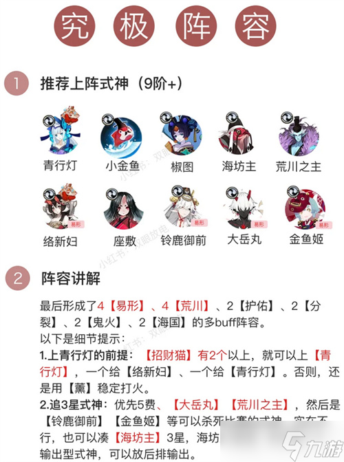 陰陽師百鬼棋局易形荒川陣容玩法詳解