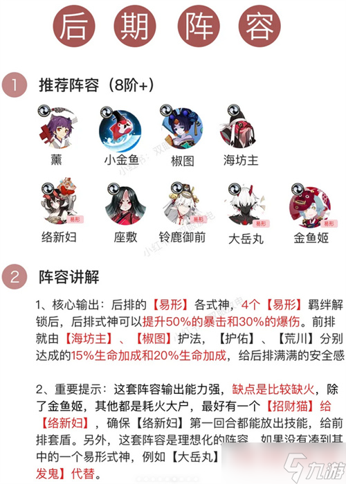陰陽師百鬼棋局易形荒川陣容玩法詳解