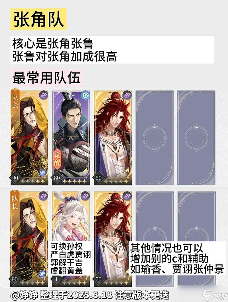 如鳶常用配隊(duì)大全更新至夏侯池 密探怎么配隊(duì)攻略