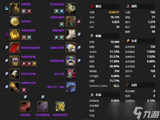 魔獸世界TBC P4防騎BIS配裝全解析