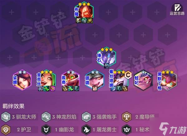 《金铲铲之战》驯龙小炮阵容玩法教学