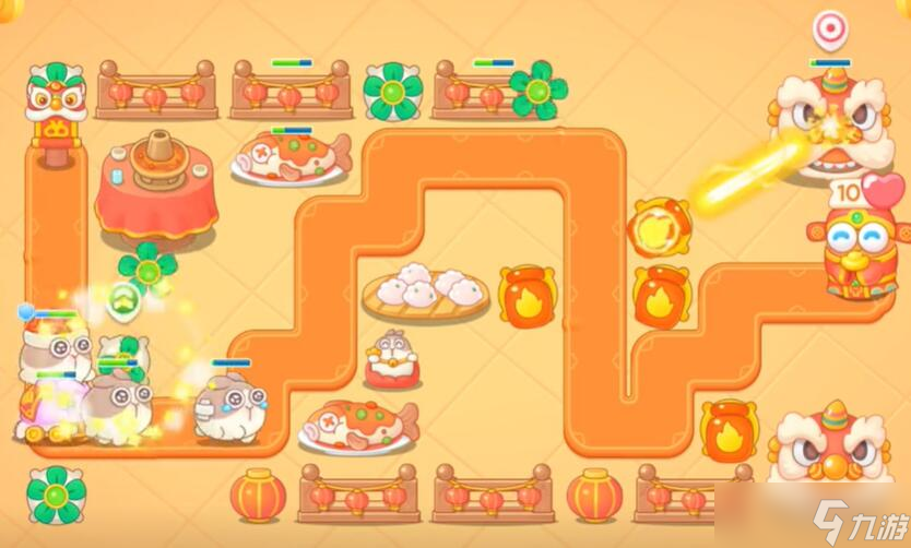 保卫萝卜4福神大作战第1关攻略