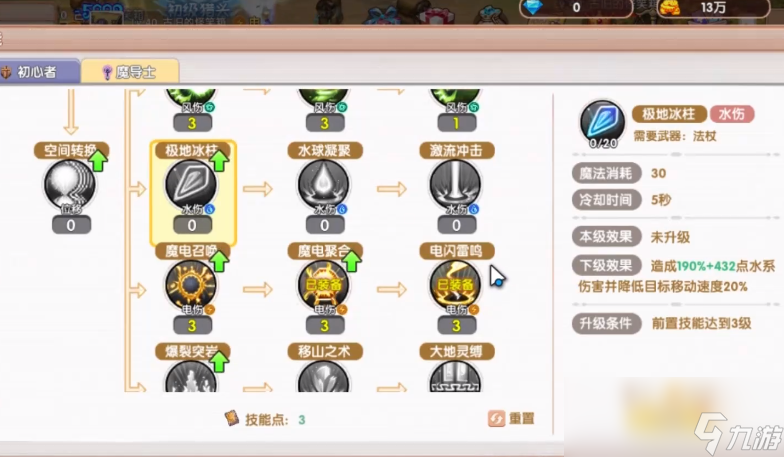 《飞飞重逢》法师技能加点攻略