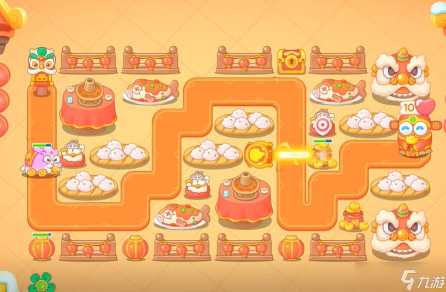 保卫萝卜4福神大作战第1关攻略